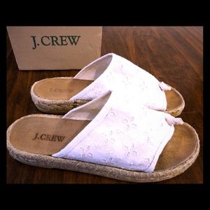 J.Crew Eyelet Espadrilles Size 7